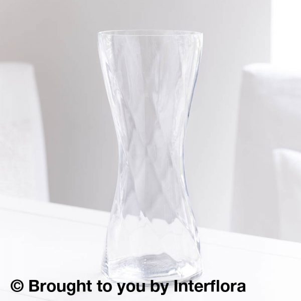 tall glass vase