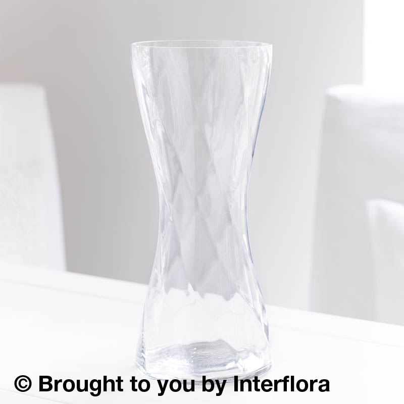 tall glass vase