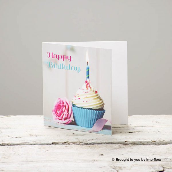Happy Birthday Cupcake Greeting Card