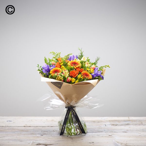 Colourful spring bouquet of flowers